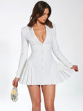 DELIA WHITE BLAZER DRESS