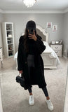 WINTER WISHES BUTTON FROMT TEDDY FUR JACKET