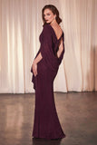 DRAPED CAPE GOWN