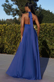 INTERCHANGEABLE SATIN A LINE GOWN