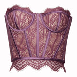 NYSSA PURPLE LACE CORSET TOP