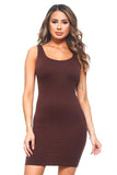 SOLID COLOR TANK DRESSS