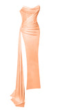 LUNA CORAL SATIN GOWN