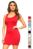 SOLID COLOR TANK DRESSS