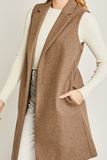 FLEECE LONG VEST JACKET