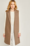 FLEECE LONG VEST JACKET