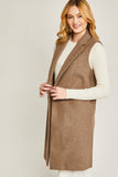 FLEECE LONG VEST JACKET