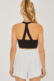 HALTER BACK DETAIL SPORTS BRA