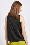 SLEEVELESS BLOUSE WITH TWIST FRONT