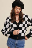 GINGHAM CARDIGAN TOP