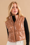 GLOSS SHINY PU LEATHER VEST