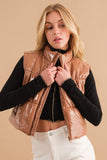 GLOSS SHINY PU LEATHER VEST