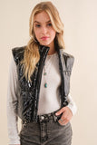 GLOSS SHINY PU LEATHER VEST