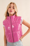 GLOSS SHINY PU LEATHER VEST