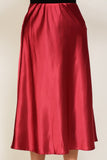 SATIN MIDI SKIRT