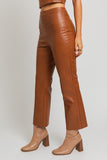 STRAIGHT PU LEATHER PANTS