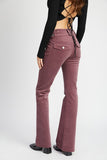 PANTALON TAILLE BASSE AVEC BAS PATTE