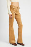 PANTALON TAILLE BASSE AVEC BAS PATTE