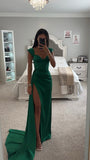 EMERALD SWEETHEART SATIN GOWN