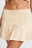 LOW WAIST PLEATED MINI SKIRT