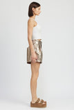 PAPERBAG METALLIC SHORTS