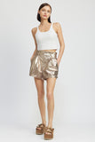 PAPERBAG METALLIC SHORTS