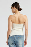 ASYMMETRICAL RUCHED TUBE TOP