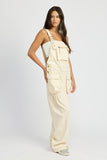 OVERSIZED CARGO OVERALL JUMPSUIT