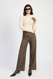 TROUSER PANTS WITH ADJUSTABLE WAIST BAND BUCKLE