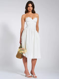 ROWAN WHITE LACE BUSTIER CORSET SUNDRESS