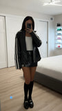 OVERSIZED MOTO PU JACKET