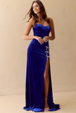 BOW VELVET GOWN