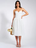 ROWAN WHITE LACE BUSTIER CORSET SUNDRESS