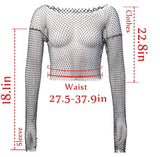 RHINESTONE LONG SLEEVE TOP