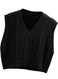 BLACK SWEATER VEST