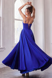 SATIN A LINE GOWN