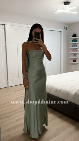 RUNAWAY THE LABEL ELSA MAXI DRESS - SAGE