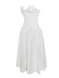 ROWAN WHITE LACE BUSTIER CORSET SUNDRESS