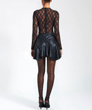 MAISIE BLACK LACE LONG SLEEVE BODYSUIT