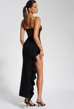 JULIA BLACK LACE CORSET MAXI DRESS