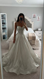 GLITTER BODICE WEDDING BALL GOWN