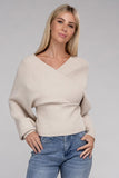 WRAP PULLOVER SWEATER