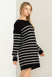 STRIPED SWEATER DRESS