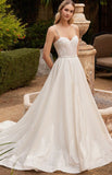 GLITTER BODICE WEDDING BALL GOWN