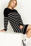 STRIPED SWEATER DRESS