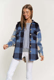 PLAID CHEST POCKET DETAIL SHACKET