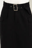 PROFESSIONAL POISE  BUCKLED BELT CARGO SKIRT