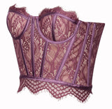 NYSSA PURPLE LACE CORSET TOP