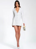 DELIA WHITE BLAZER DRESS