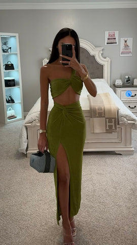 LIME GREEN TWO PIECE SET